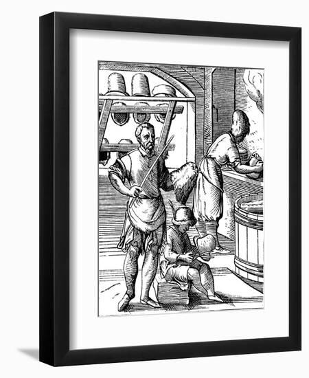 Hatter / milliner-Jost Amman-Framed Giclee Print