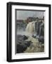 Haug falls, 1883 oil on board-Fritz Thaulow-Framed Giclee Print