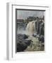 Haug falls, 1883 oil on board-Fritz Thaulow-Framed Giclee Print