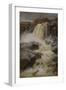 Haug falls, Modum, 1883 pastel on paper-Fritz Thaulow-Framed Giclee Print