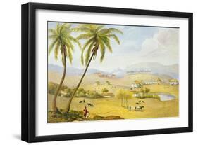 Haughton Court, Hanover, Jamaica, C.1820 (W/C on Paper)-James Hakewill-Framed Giclee Print