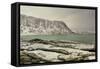 Haukland Beach in the Lofoten Islands, Norway in the Winter at Dusk-Felix Lipov-Framed Stretched Canvas