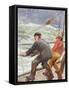 Haul windward-Christian Krohg-Framed Stretched Canvas