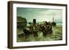 Hauling a Ship-Henry Bacon-Framed Giclee Print