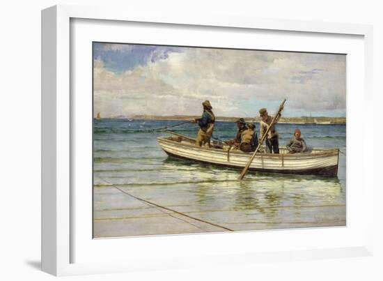 Hauling in the Catch-William Henry Bartlett-Framed Giclee Print