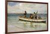 Hauling in the Catch-William Henry Bartlett-Framed Giclee Print