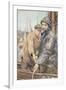 Hauling in the Net-Henry Meynell Rheam-Framed Giclee Print