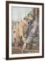 Hauling in the Net-Henry Meynell Rheam-Framed Giclee Print