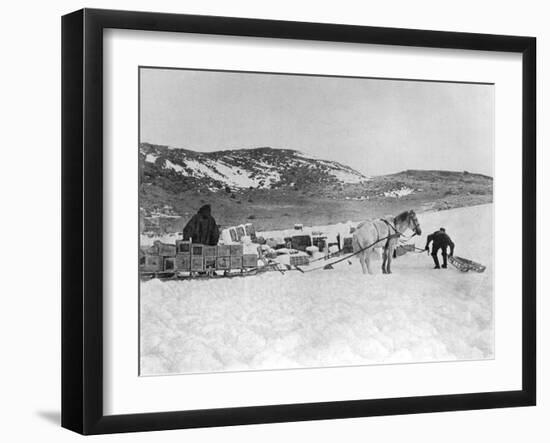 Hauling Stores-null-Framed Art Print