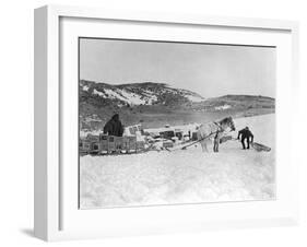 Hauling Stores-null-Framed Art Print