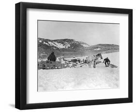 Hauling Stores-null-Framed Art Print