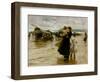 Hauling the Boats, 1890-Robert Jobling-Framed Giclee Print