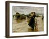 Hauling the Boats, 1890-Robert Jobling-Framed Giclee Print