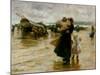 Hauling the Boats, 1890-Robert Jobling-Mounted Giclee Print