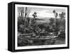 Hauling Timber, Australia, 1877-null-Framed Stretched Canvas