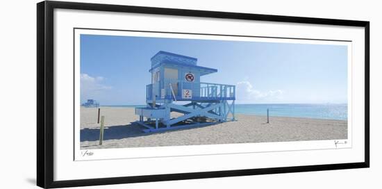 Haulover Beach Lifeguard 1-John Gynell-Framed Giclee Print