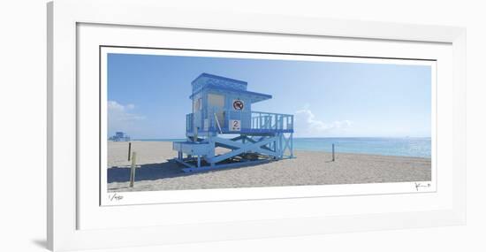 Haulover Beach Lifeguard 1-John Gynell-Framed Giclee Print