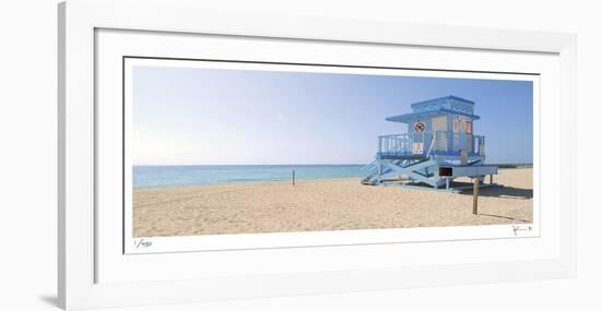 Haulover Beach Lifeguard 2-John Gynell-Framed Giclee Print