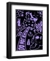 Haunted Fun House-Jace Grey-Framed Art Print