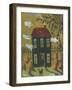 Haunted House Ghosts Halloween-sylvia pimental-Framed Art Print