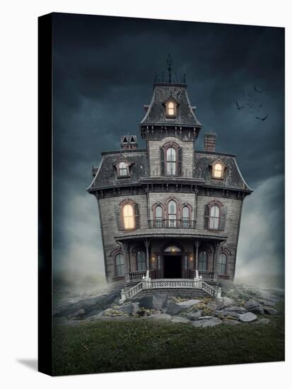 Haunted House-egal-Stretched Canvas