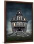 Haunted House-egal-Framed Art Print