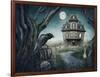 Haunted House-egal-Framed Art Print