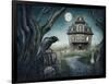 Haunted House-egal-Framed Art Print