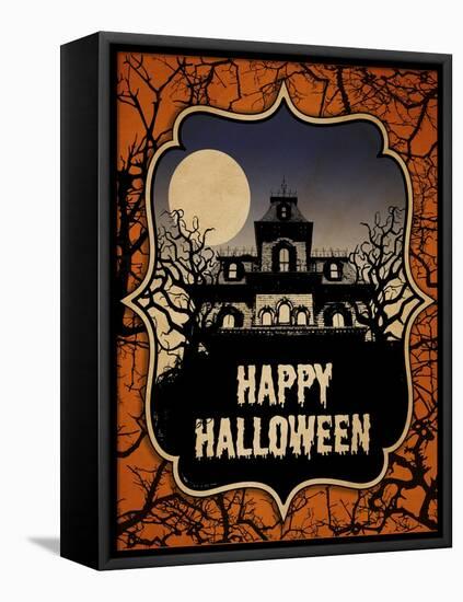 Haunted House-J Hovenstine Studios-Framed Stretched Canvas