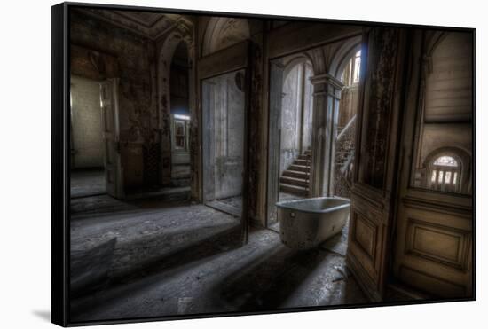 Haunted Interior Hallway-Nathan Wright-Framed Stretched Canvas