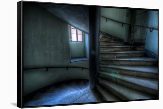 Haunted Interior Stariway-Nathan Wright-Framed Stretched Canvas