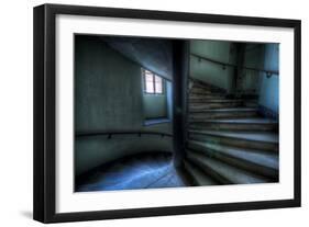 Haunted Interior Stariway-Nathan Wright-Framed Photographic Print