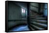 Haunted Interior Stariway-Nathan Wright-Framed Stretched Canvas