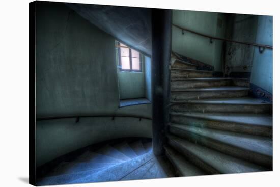 Haunted Interior Stariway-Nathan Wright-Stretched Canvas