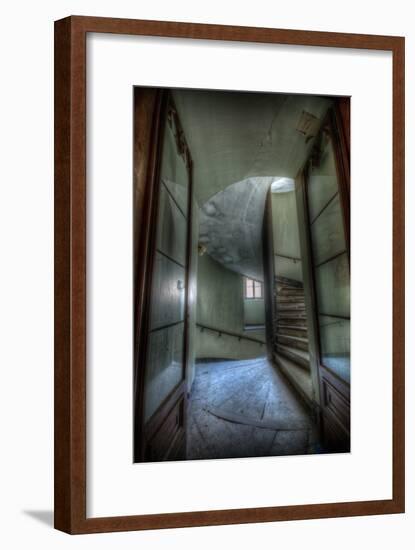 Haunted Interior Stariway-Nathan Wright-Framed Photographic Print