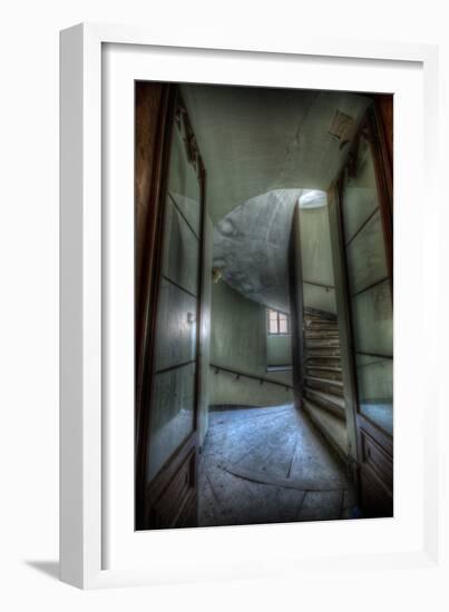 Haunted Interior Stariway-Nathan Wright-Framed Photographic Print