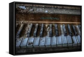 Haunted Interior with Piano-Nathan Wright-Framed Stretched Canvas