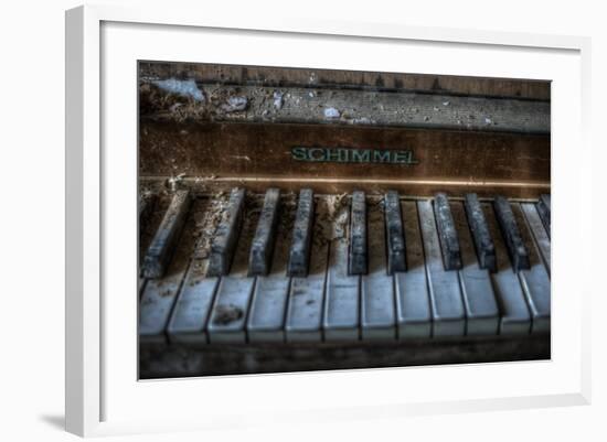 Haunted Interior with Piano-Nathan Wright-Framed Photographic Print