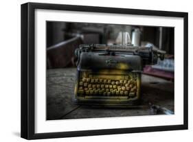 Haunted Interior with Typewriter-Nathan Wright-Framed Premium Photographic Print