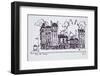 Haussmann architecture along Rue de Sevres, Paris, France-Richard Lawrence-Framed Photographic Print