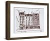 Haussmann architecture Rue du Dragon, Saint-Germain-des-Pres, Paris, France-Richard Lawrence-Framed Photographic Print