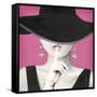 Haute Chapeau I PInk-Marco Fabiano-Framed Stretched Canvas