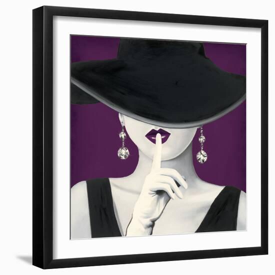 Haute Chapeau Purple I-Marco Fabiano-Framed Art Print