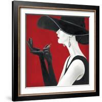 Haute Chapeau Rouge II-Marco Fabiano-Framed Art Print