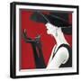 Haute Chapeau Rouge II-Marco Fabiano-Framed Art Print
