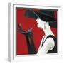 Haute Chapeau Rouge II-Marco Fabiano-Framed Art Print