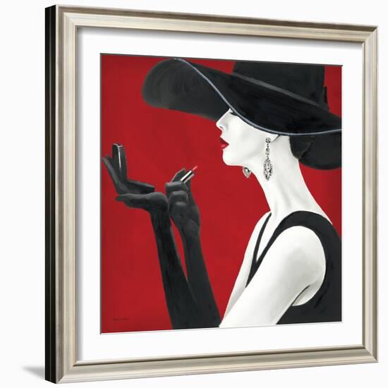 Haute Chapeau Rouge II-Marco Fabiano-Framed Art Print