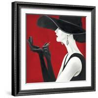 Haute Chapeau Rouge II-Marco Fabiano-Framed Art Print