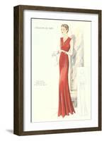 Haute Couture Evening Gown-null-Framed Art Print