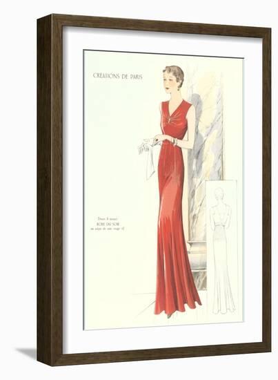 Haute Couture Evening Gown-null-Framed Art Print